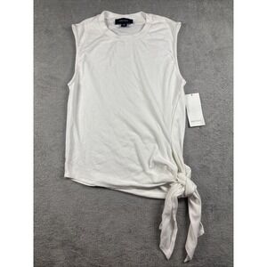 Karen Kane Side Tie Tank Top Women's White Sleeveless Size XS NWT *READ*